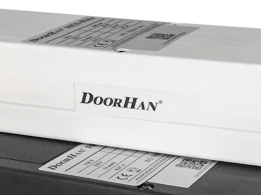 Logo on a white operator